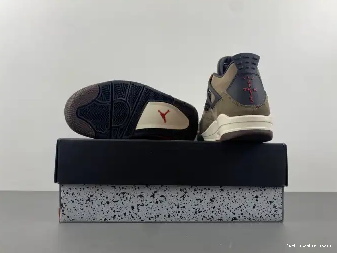 Reps LUCY Scott Retro 4 Air Brown x Travis Jordan AJ4-882335 TS 0420